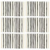 vidaXL Napperons 6 pcs Anthracite et blanc 30 x 45 cm Coton