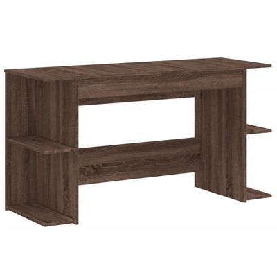 vidaXL Bureau chêne marron 140x50x75 cm bois d'ingénierie