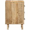 vidaXL Table de chevet 2 pcs 37x32x50 cm bois massif de manguier brut