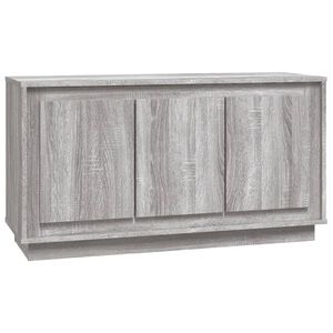 vidaXL Buffet sonoma gris 102x35x55 cm bois d'ing&eacute;nierie
