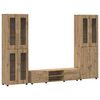 vidaXL Ensemble meuble TV FLORIN 3 pc Ch&ecirc;ne artisanal