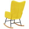 vidaXL Chaise à bascule Jaune moutarde Tissu