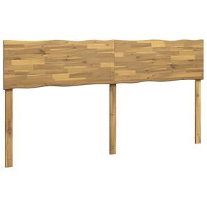 vidaXL T&ecirc;te de lit en bois brut ROSTOCK Blanchi 200 cm