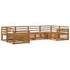 vidaXL Ensemble de canap&eacute;s d'ext&eacute;rieur 6 pc Naturel