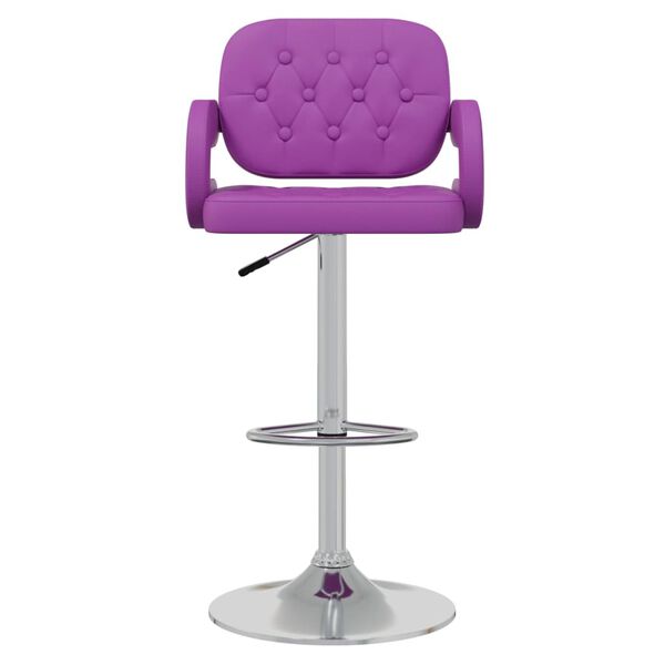 vidaXL Tabourets de bar lot de 2 violet similicuir