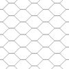 vidaXL Cl&ocirc;ture hexagonale Gris 1,5 x 50 m PVC