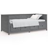vidaXL Lit de jour sans matelas gris 75x190 cm bois de pin massif