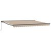 vidaXL Auvent r&eacute;tractable manuel Beige 4,5 &times; 3,5 m