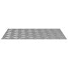 vidaXL Nez de marche 2 pc 70 x 50 cm Argent&eacute; Aluminium Rectangulaire