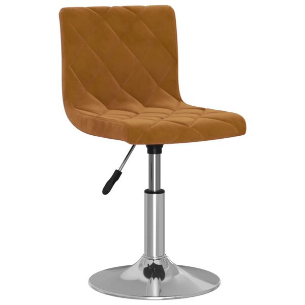 vidaXL Tabouret de bar Marron Velours