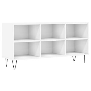 vidaXL Meuble TV blanc 103,5x30x50 cm bois d'ing&eacute;nierie