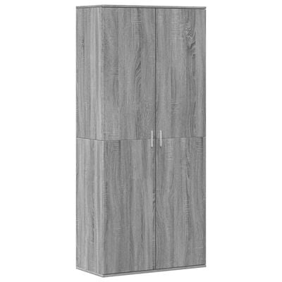 vidaXL Armoire à chaussures sonoma gris 80x39x178 cm bois d'ingénierie