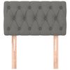 vidaXL T&ecirc;te de lit Gris fonc&eacute; 80x7x78/88 cm Tissu