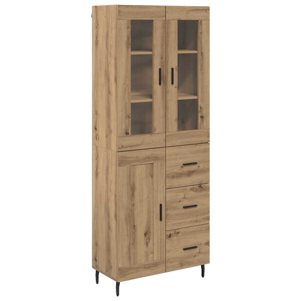 vidaXL Haut Armoire 2 pcs Ch&ecirc;ne artisanal Bois d'ing&eacute;nierie