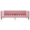 vidaXL Lit de jour avec matelas rose 100x200 cm velours