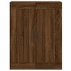 vidaXL Buffet haut Ch&ecirc;ne marron 69,5x34x180 cm Bois d'ing&eacute;nierie