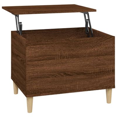 vidaXL Table basse Chêne marron 60x44,5x45 cm Bois d'ingénierie