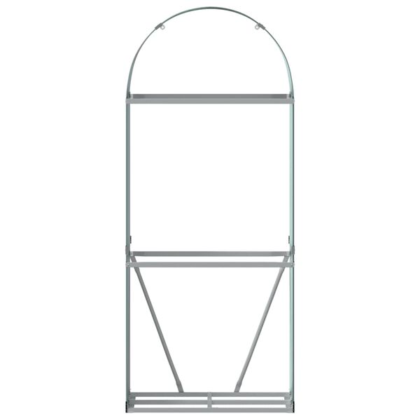 vidaXL Porte-bûches vert 80x45x190 cm acier galvanisé
