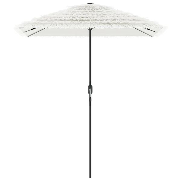 vidaXL Parasol de jardin avec m&acirc;t en acier blanc 300x200x250 cm