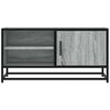 vidaXL Meuble TV sonoma gris 80x34,5x40 cm bois d'ing&eacute;nierie et m&eacute;tal