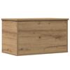 vidaXL Bo&icirc;te de Rangement Ch&ecirc;ne artisanal 60 x 35 x 35 cm