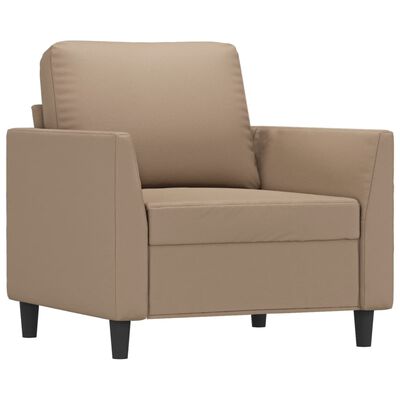 vidaXL Fauteuil Cappuccino 60 cm Similicuir