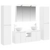 vidaXL Ensemble de mobilier de salle de bain 6 pc Blanc