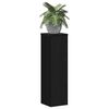 vidaXL Support de Plante 2 pcs Ch&ecirc;ne noir 17 x 17 x 60 cm