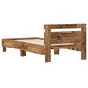 vidaXL Cadre de lit Bois ancien 203 x 95 x 70 cm Bois d'ing&eacute;nierie