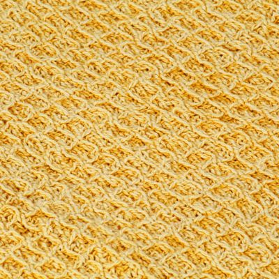 vidaXL Couverture en coton 220 x 250 cm Jaune moutarde