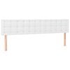 vidaXL T&ecirc;tes de lit Blanc 180x5x78/88 cm Similicuir