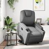 vidaXL Fauteuil inclinable Gris Similicuir