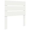 vidaXL Cadre de lit avec tête de lit Blanc 75 x 190 cm Pin massif