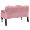 vidaXL Banc avec coussins rose 120,5x65x75 cm velours