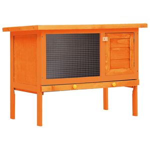 vidaXL Clapier d'ext&eacute;rieur Enclos pour petits animaux 1 niveau Bois
