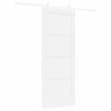 vidaXL Porte coulissante ORKDAL Blanc 83 x 211 cm Pin massif