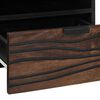 vidaXL Table basse Marron et Noir 80 x 54 x 40 cm Bois d'acacia massif