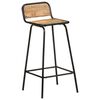 vidaXL Chaises de bar lot de 2 bois de manguier solide