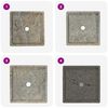 vidaXL Lavabo Gris 40x40x10 cm Marbre