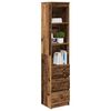 vidaXL Buffet haut 37,5x35x180 cm vieux bois bois d'ing&eacute;nierie