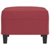 vidaXL Repose-pied Rouge bordeaux 70x55x41 cm Similicuir