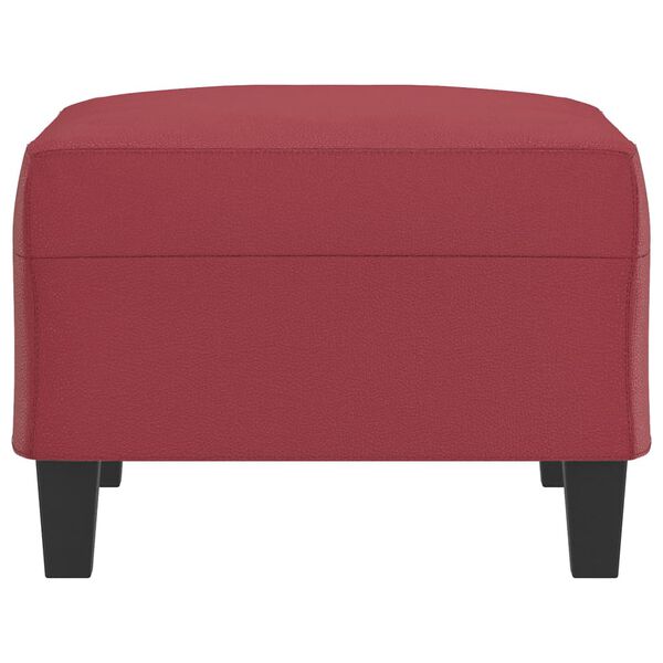 vidaXL Repose-pied Rouge bordeaux 70x55x41 cm Similicuir
