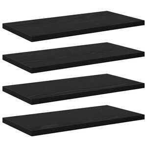 vidaXL &Eacute;tag&egrave;re &agrave; livres 3 niveaux 4 pc 40 x 20 x 1,5 cm Noir