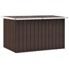 vidaXL Bo&icirc;tes de rangement Acier galvanis&eacute; 149 x 99 x 93 cm Marron