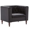 vidaXL Fauteuil noir velours