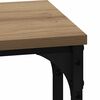 vidaXL Table basse gigogne 3 pcs ch&ecirc;ne artisanal 50.5 x 35 x 53 cm