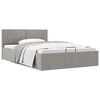 vidaXL Cadre de lit &agrave; rangement hydraulique sans matelas 140x200 cm