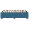 vidaXL Cadre de lit sans matelas bleu 140x190 cm velours