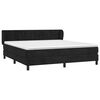 vidaXL Sommier &agrave; lattes de lit avec matelas Noir 180x200 cm Velours