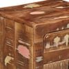 vidaXL Table de chevet 37x32x50 cm bois massif de récupération